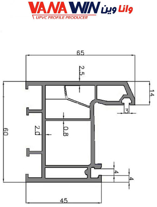 پروفیل فریم سری 6000 واناوین 