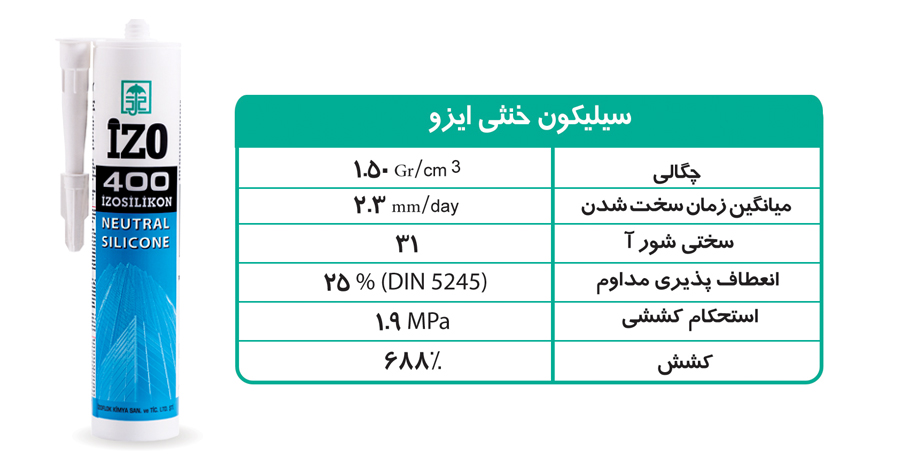 درزگیر سیلیکونی خنثی ایزو