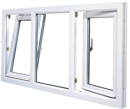 پنجره دوحالته یو پی وی سی،Tilt & Turn Window،uPVC